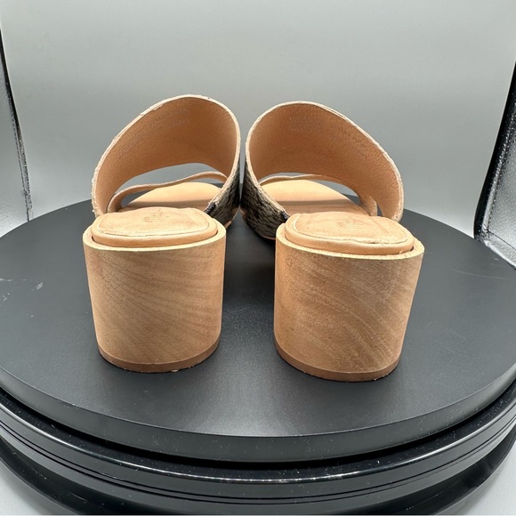 Madewell The Kiera Mule Sandal Snake Embossed Leather Heeled Women 9.5 - Picture 6 of 10